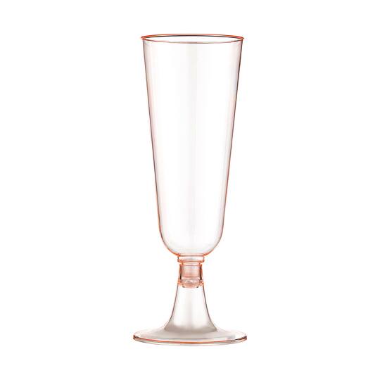 4.9oz. Pink Plastic Champagne Glasses by Celebrate It™, 8ct.